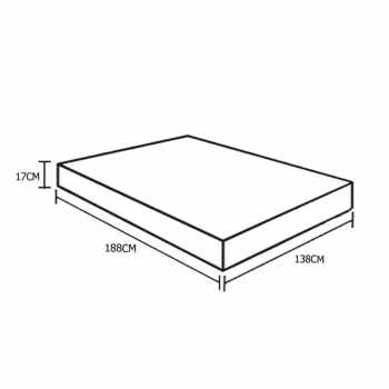 Colchão Solteiro Orthosono D33 - 88x17 - Cinza claro