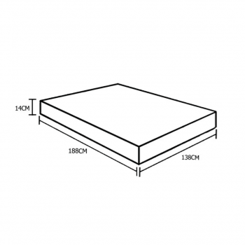 Colchão Solteiro Orthosono D33 - 88x14 - Cinza claro